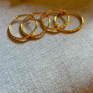 Elegant Gold Hoop Earrings